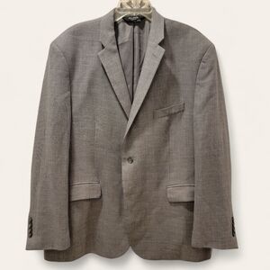 Jos. A. Banks Twill Gray Traveler Men's Blazer Suit Jacket Size 48R 100% Wool